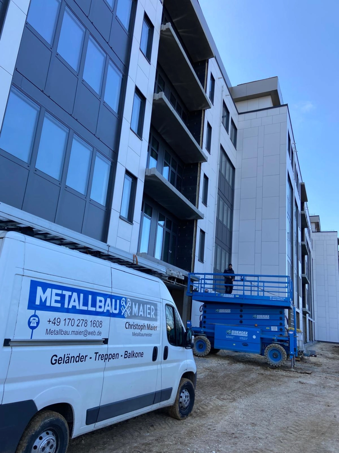 Baustelle von Metallbau Maier 