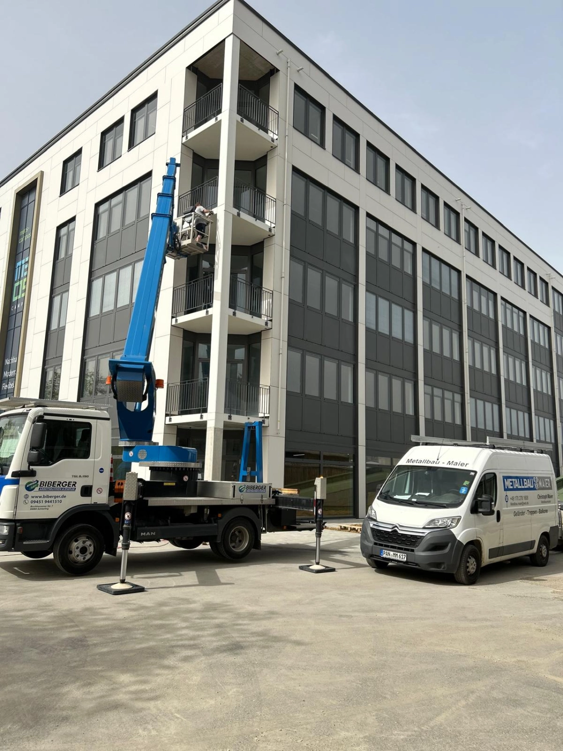 Baustelle von Metallbau Maier